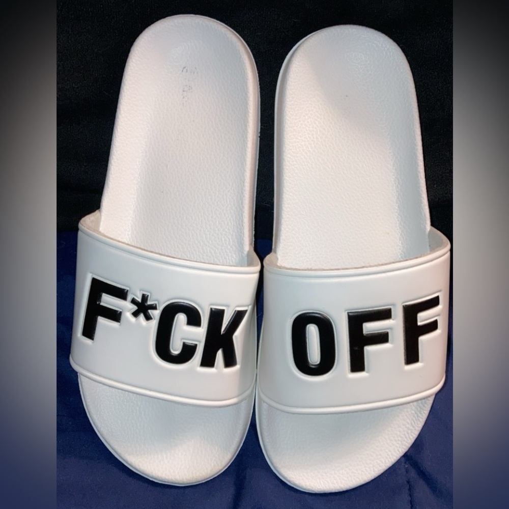 Off-White F sandals slides slippers Men’s Women’s Unisex. Sz eu41 Men’s 10 SALE!